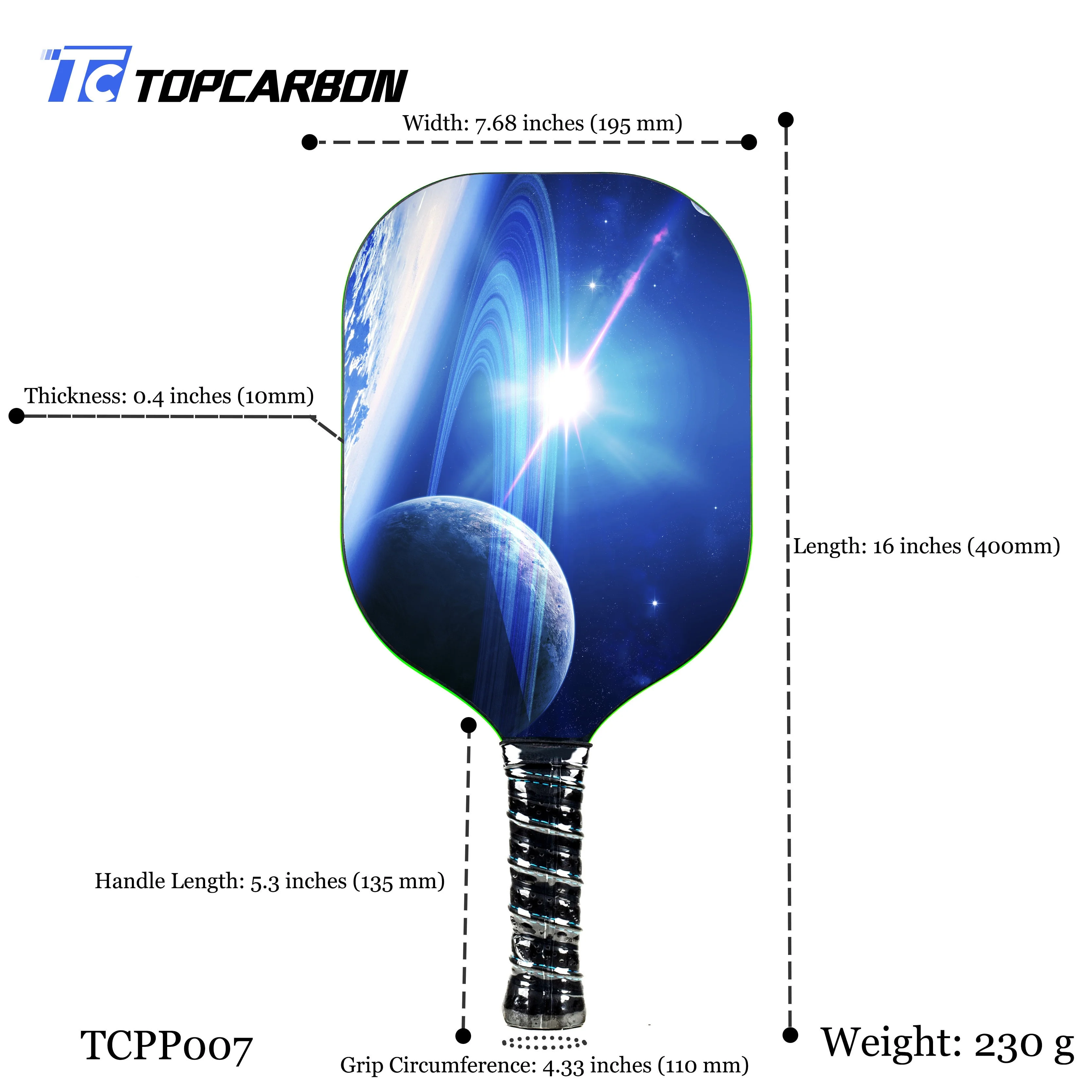 Высококачественное весло для пиклбола из углеродного волокна брендов