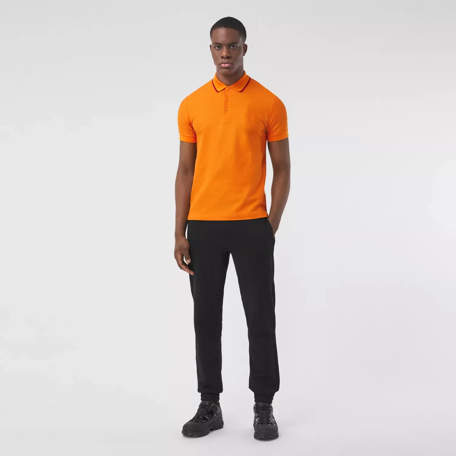 
 Мужская рубашка-поло с коротким рукавом, с вышивкой и принтом  