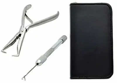 hair extension tools 2 in 1 pulling needles micro beads combo plier