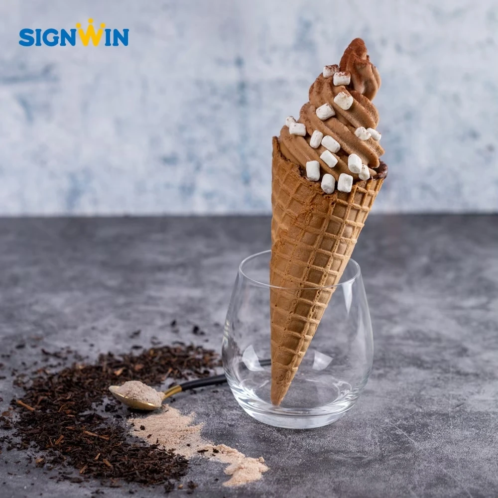 Десертная пудра мягкая для мороженого шоколадный пакет упаковка с 24-месячным сроком годности 1 кг