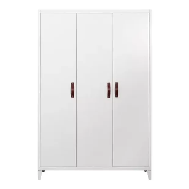 high quality 3 door steel wardrobe design metal clothes cabinet