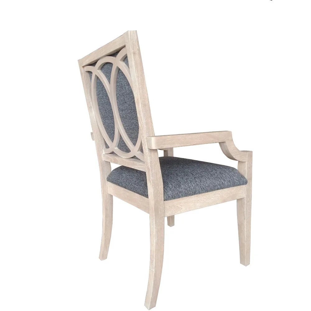 Professional Vietnam Supplier Modern Luxury Chair Fabric Solid Wood Dining Table Set