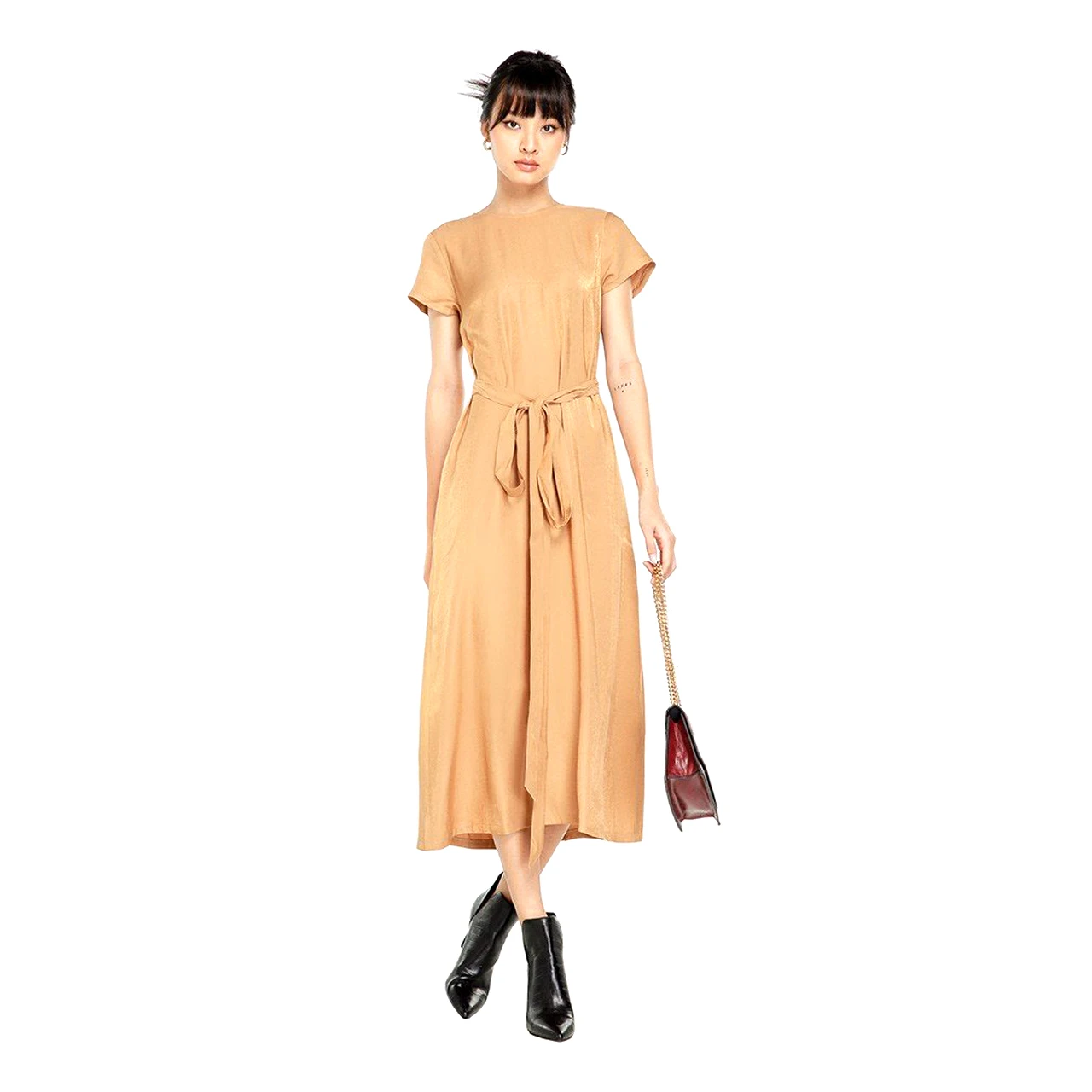 Customized Young Woman Fashion Style Summer Women Round Neck Slim Fit  Knitting Clothing Made In Vietnam