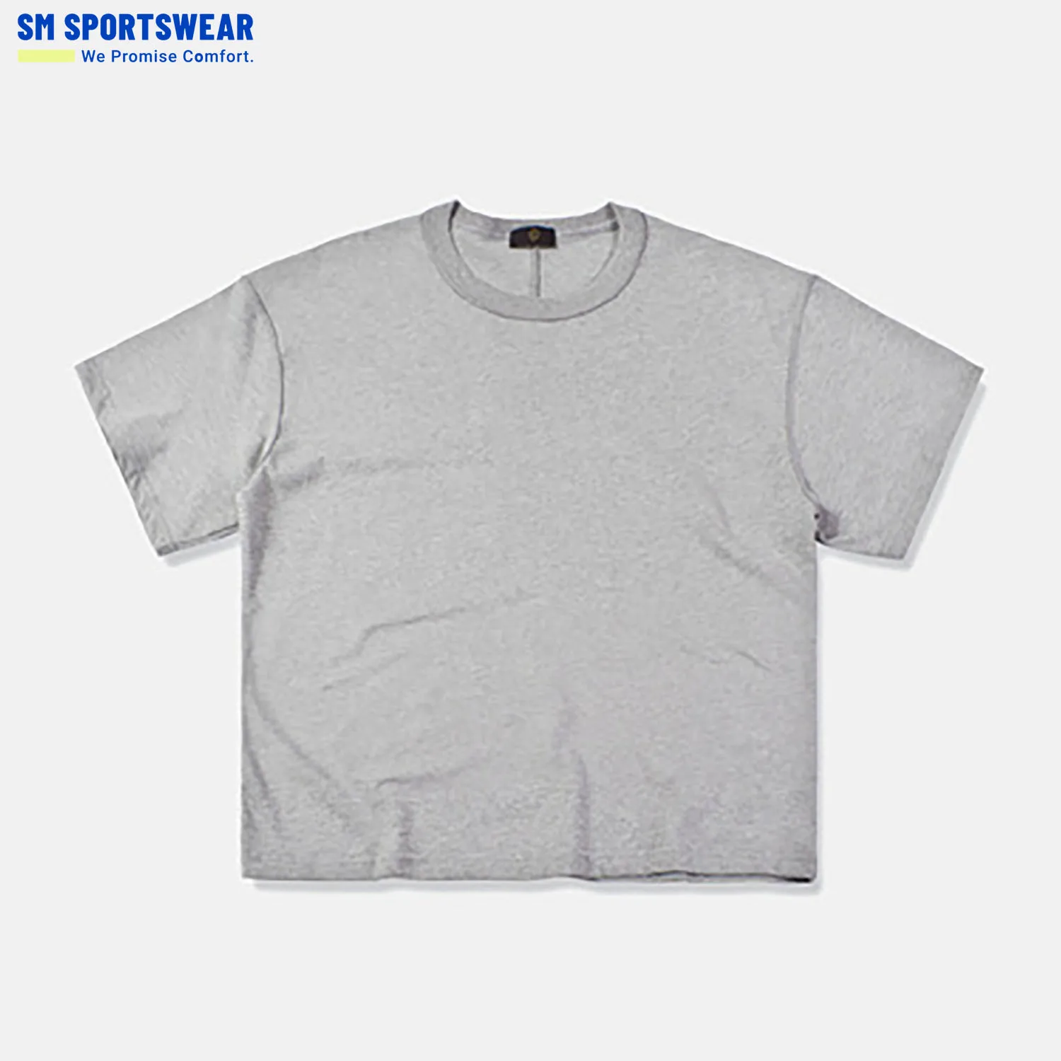  OEM футболка низкий минимальный заказ круглый вырез 100% хлопок логотип однотонный цвет без рисунка повседневный печать на