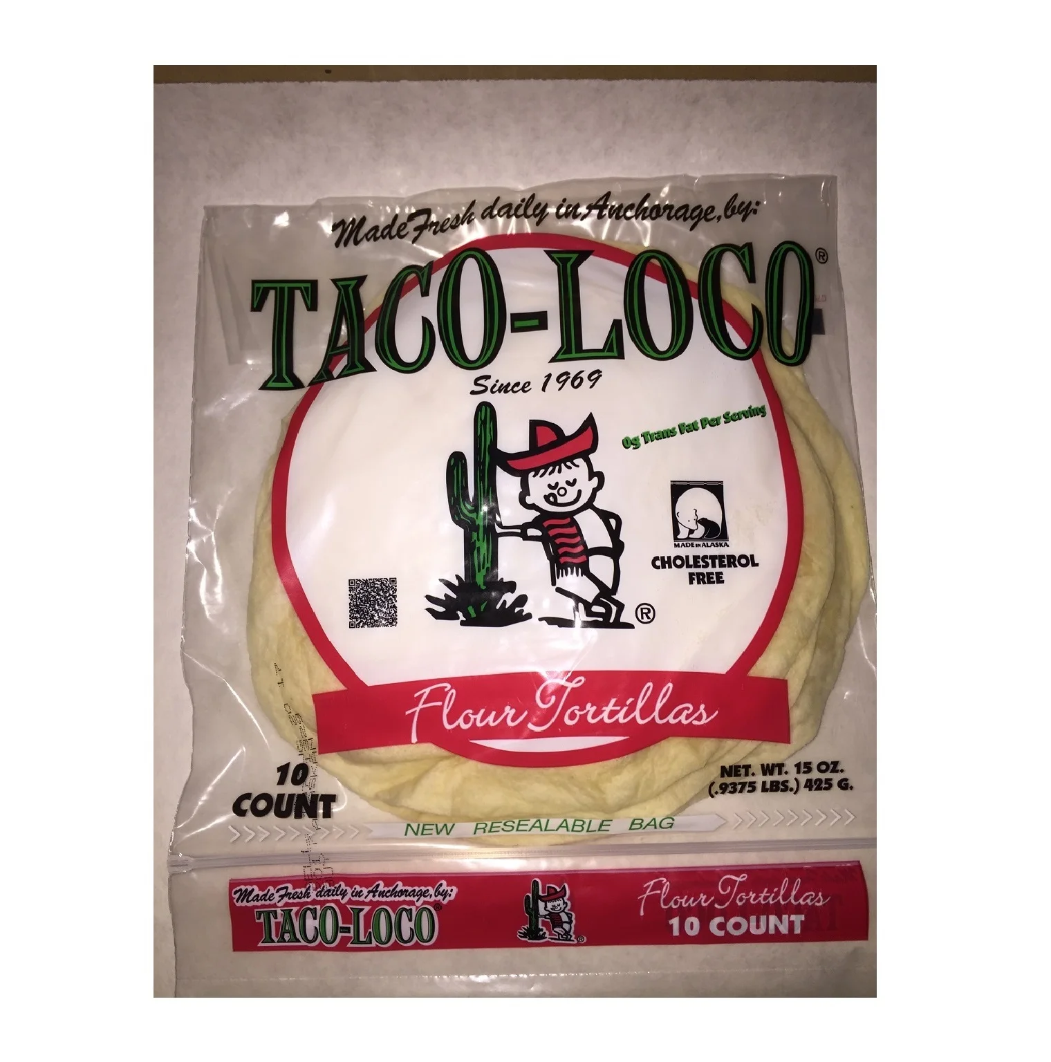  Номер модели 7820311122 Taco Loco средний 8 дюймов мука
