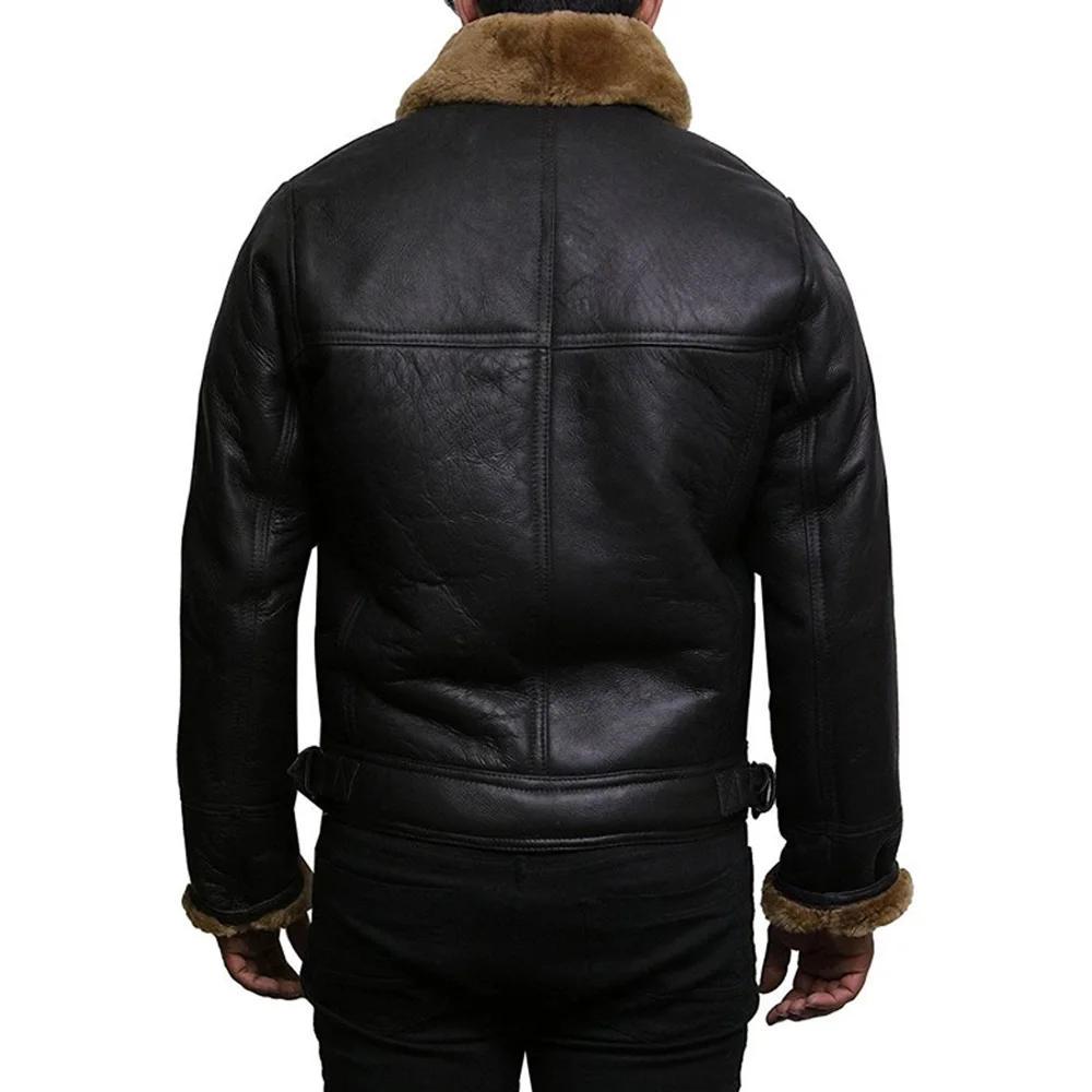 
Top quality Outdoor Shearling Jacket For Men/Custom Made Winter Wear Shearling Jacket 