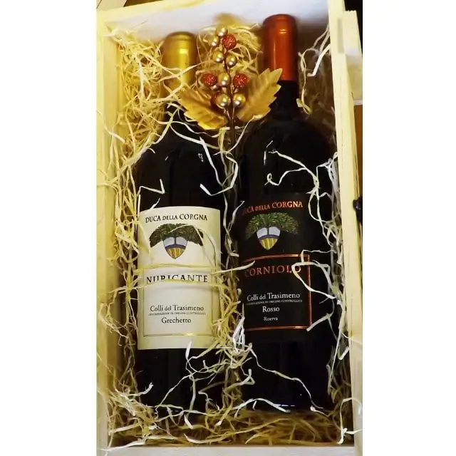 Corniolo and Nuricante 2 бутылки деревянная коробка специальная упаковка очень