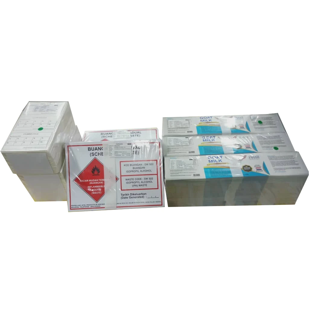 Durable Custom Barcode Label Printing Service with Different Self Adhesive Materials