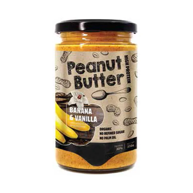 Custom Label/ Private Label Best Selling Good Quality Wholesale Bio Banana & Vanilla Peanut Butter Made in Germany