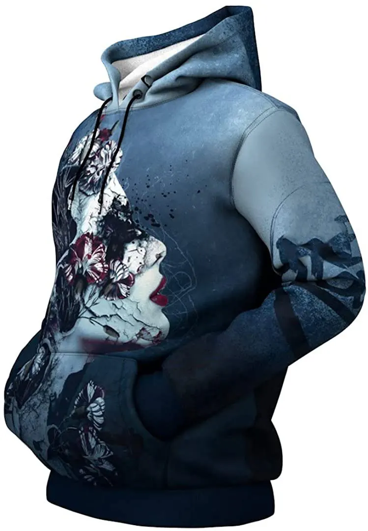 Custom Unisex Hoodies Front Pocket Pullover Sweatshirt Hip Hop Men Hoody 3d print hoodie