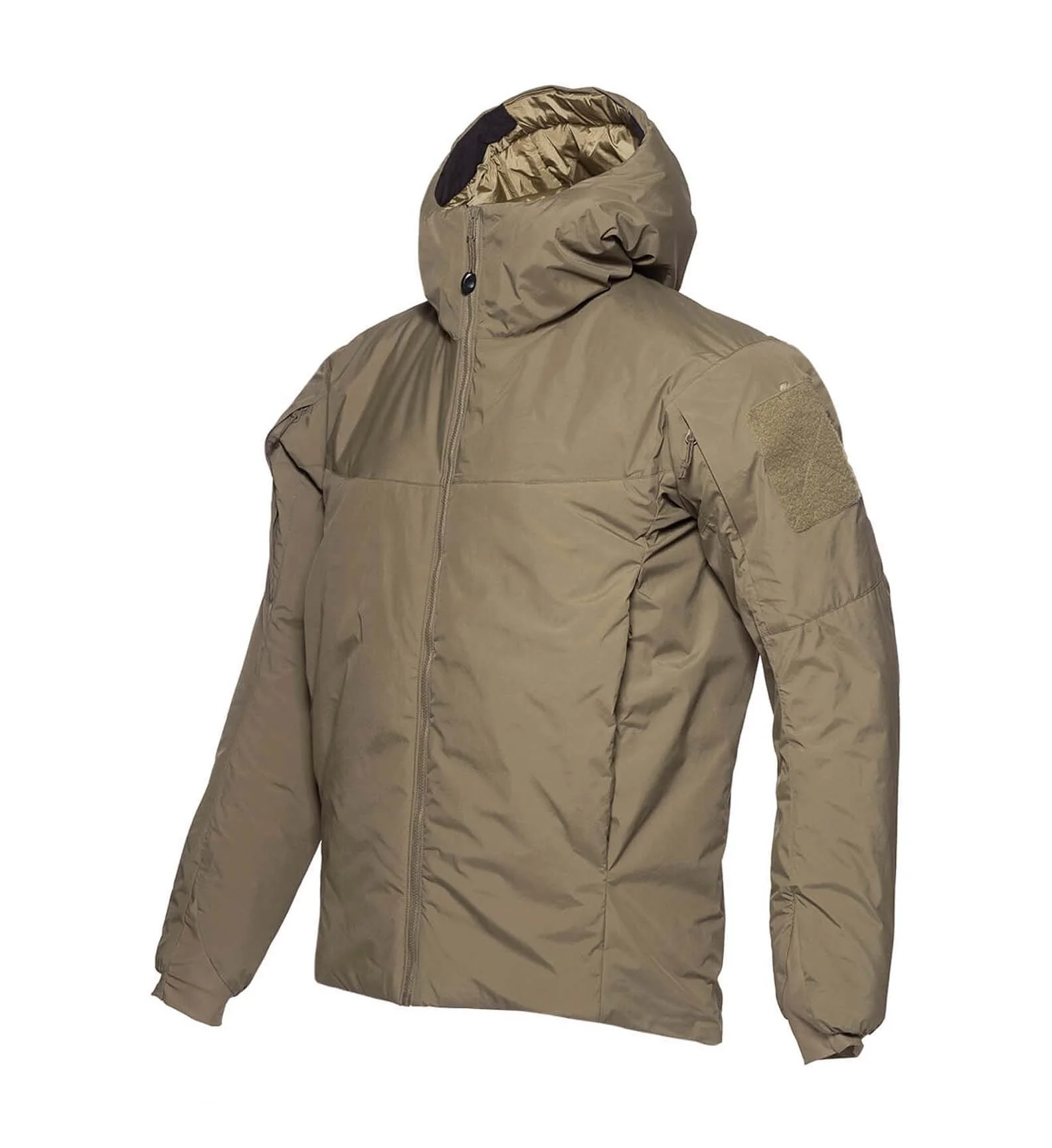 Durable Weather resistant tactical parka insulated shell removable ID panel hiking windbreaker waterproof pullover jacket unisex