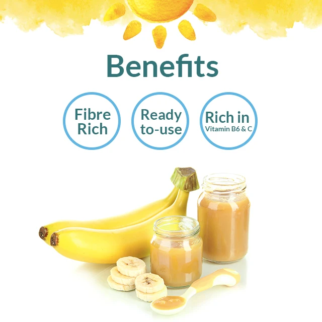 2021 Fresh Delicious Dole Bulk Supplier of Aseptic Banana Puree, Sterilized