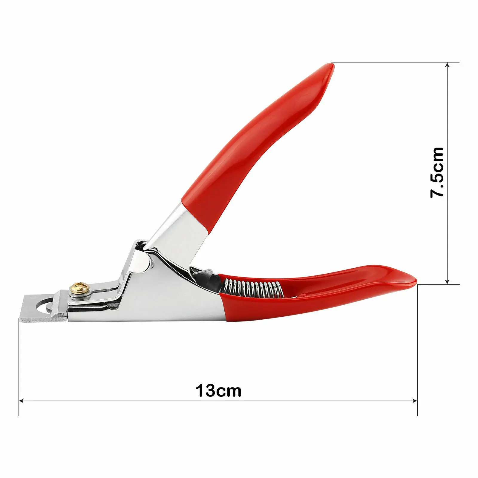 Red PRO Acrylic Nail Tip Cutter Nail Clippers Cutter Trimmer Manicure 3 Way/Pink color Tip Cutter Clipper