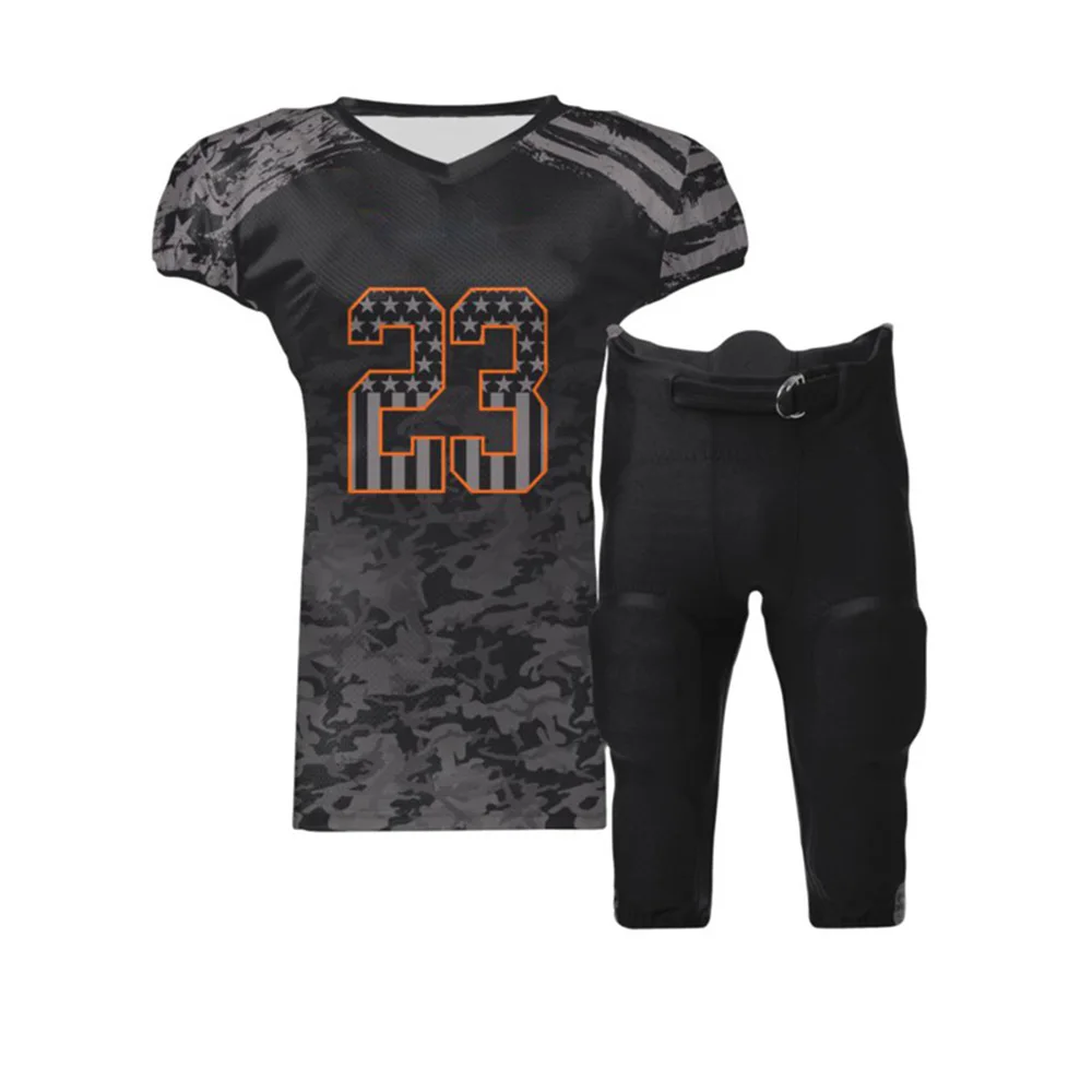 Professional American Football Uniform Team Name & Number Sublimated