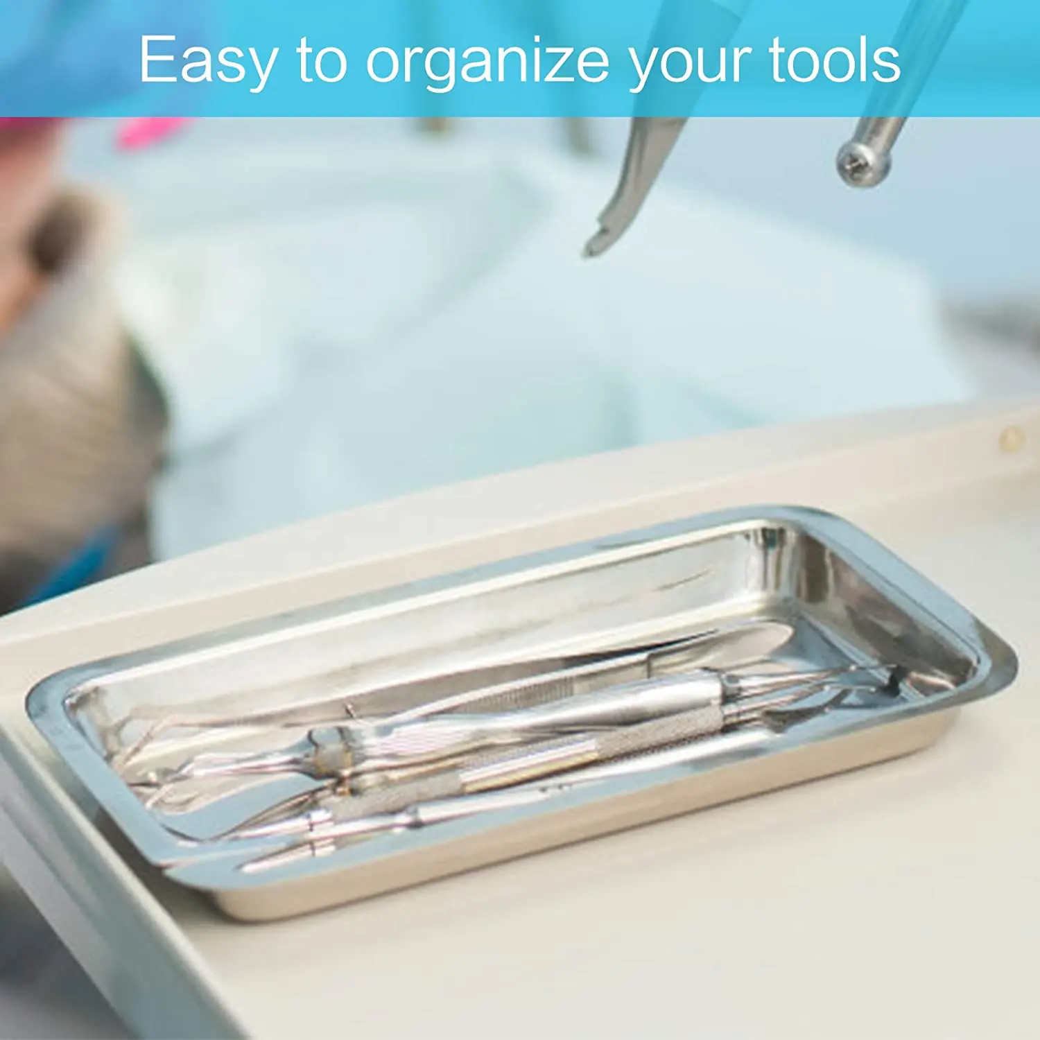 Поднос из нержавеющей стали для медицинских инструментов полезный инструмент клиники лабораторный поднос стоматологических 3 упаковки x 12 см