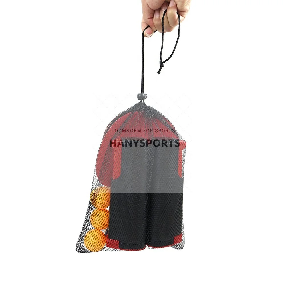 
Dropshipping Portable table tennis bats set ping pong racket set with retractable net 