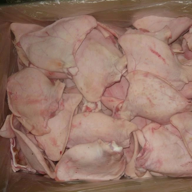 ORGANIC FRESH FROZEN PORK EAR MONTENEGRO ORIGIN PROCESSING FROZEN PORK EAR ORIGIN TYPE  MONTENEGRO PORK EAR  A GRADE 400-450G 20