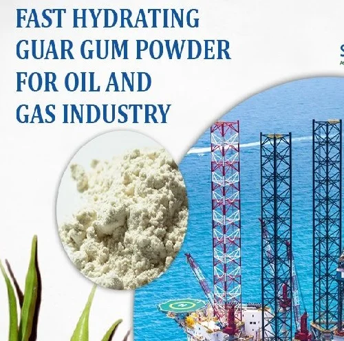 Oil drilling guar gum  Controls the flow of drilling mud