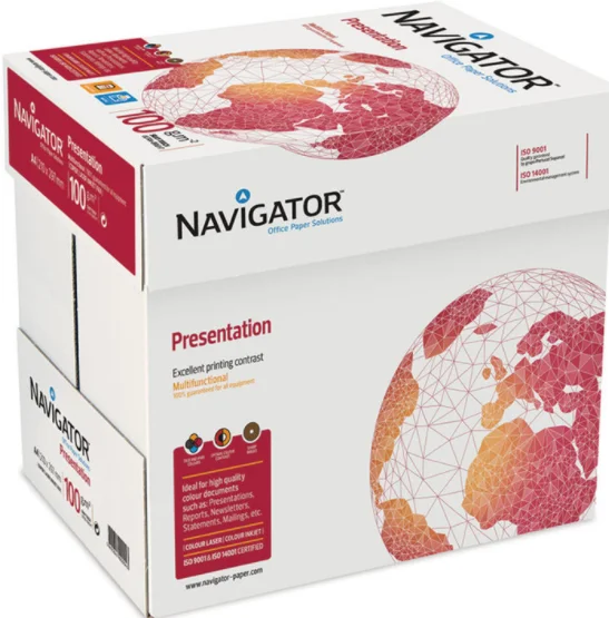 Оригинальная копировальная бумага A4 для Португалии Navigator 80 г/м2/75 г/м2/70 г/м2 оптовая продажа 500 листов высокого качества