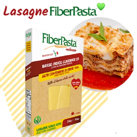 Лазанья без яиц 250 г-с низким глицемическим индексом и высоким содержанием волокна-итальянская Высококачественная паста с преимуществами