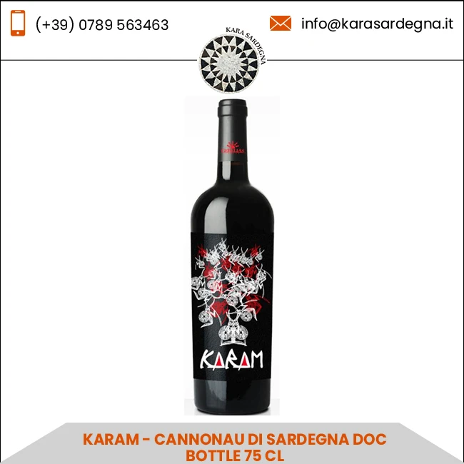 
Karam - Cannonau Di Sardegna Doc Bottle 75 CL Dry Red Wine 