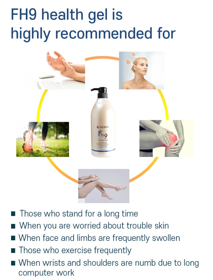 Korean ISO22716 GMP Pain relief sport  fatigue relief gel Inergy Fh9 Pain Reduce Massage Gel (1000ml)