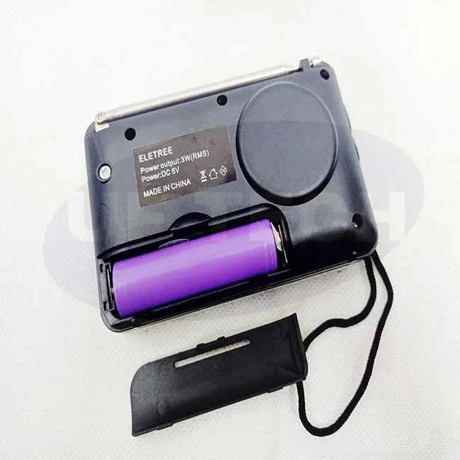 Лучшее качество звука Eletree цифровой выбор музыкальный плеер FM-радио перезаряжаемый и встроенный динамик в наличии