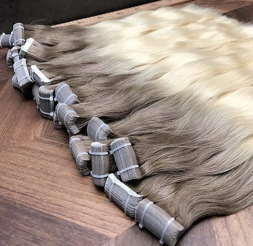 Натуральные ленточные волосы высокое качество вьетнамские 100 г оптовая продажа волос лучший продавец