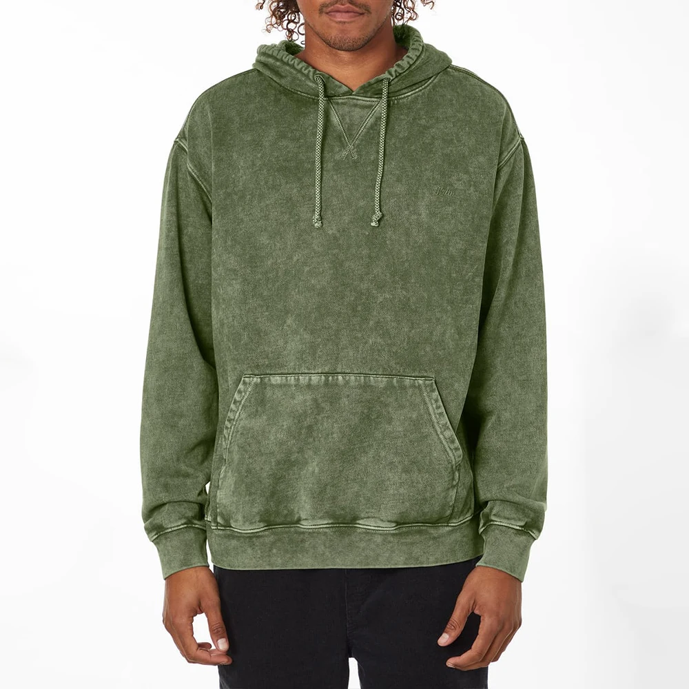 Custom fashion streetstyle pullovers 100% cotton plain hoodies men acid stone washed distressed vintage oversized hoodies