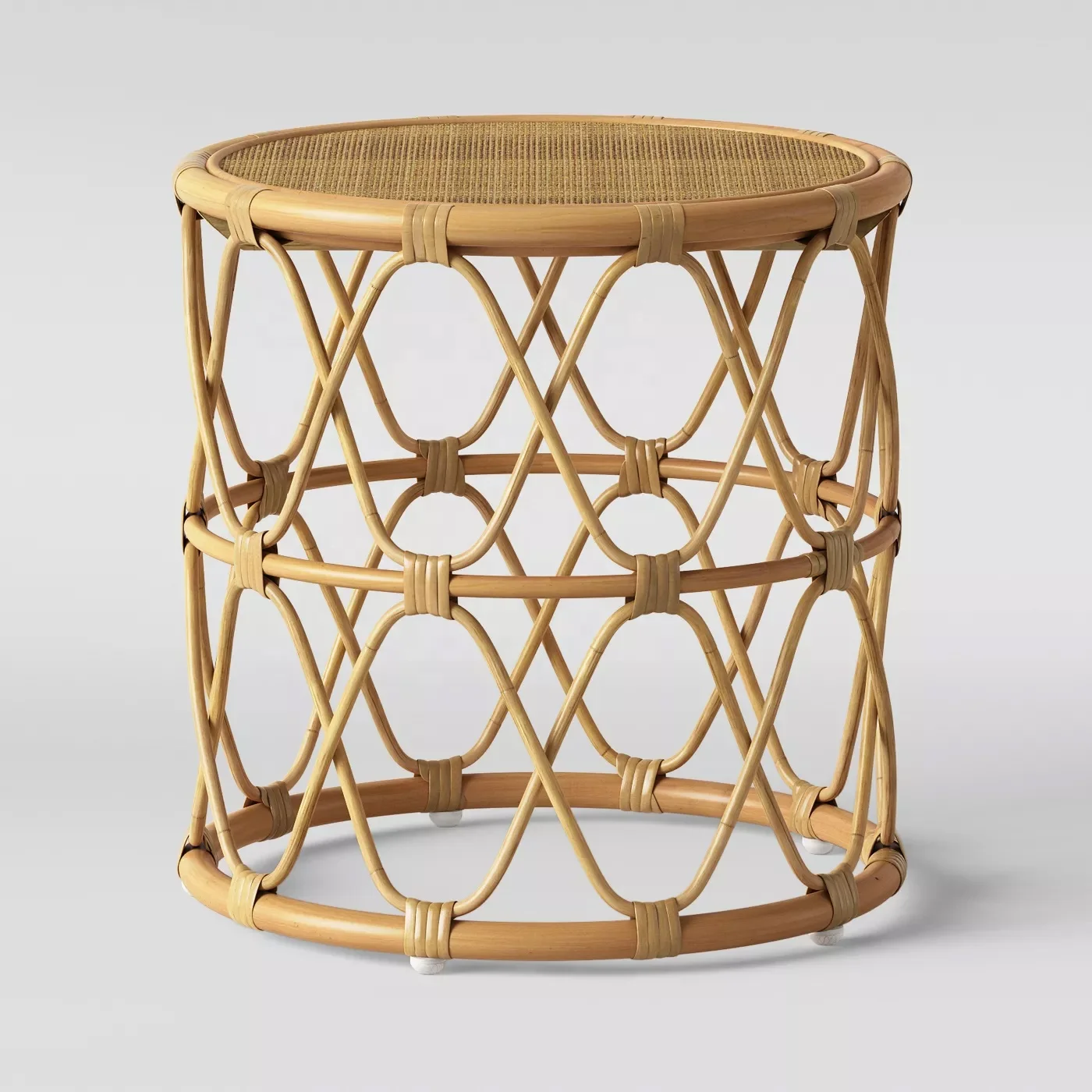High quality best selling natural rattan bamboo coffee table round bamboo table from Vietnam