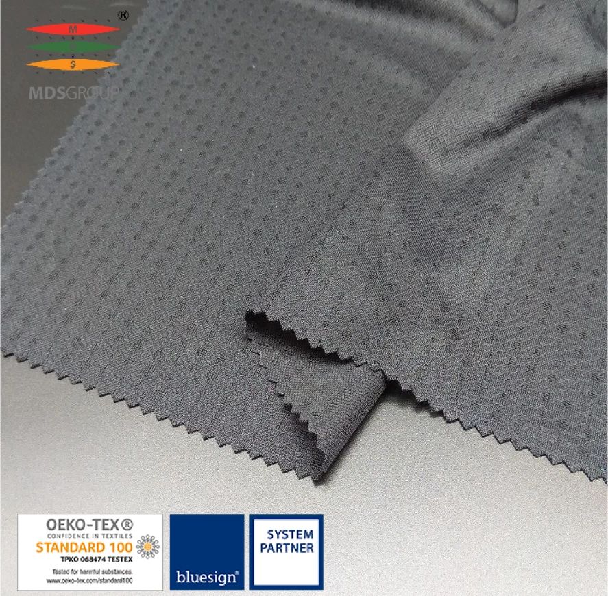 
SPORTSWEAR JACQUARD T-SHIRT 100%POLYESTER CIRCULAR KNIT HYDROPHILIC COMPUTER JACQUARD 