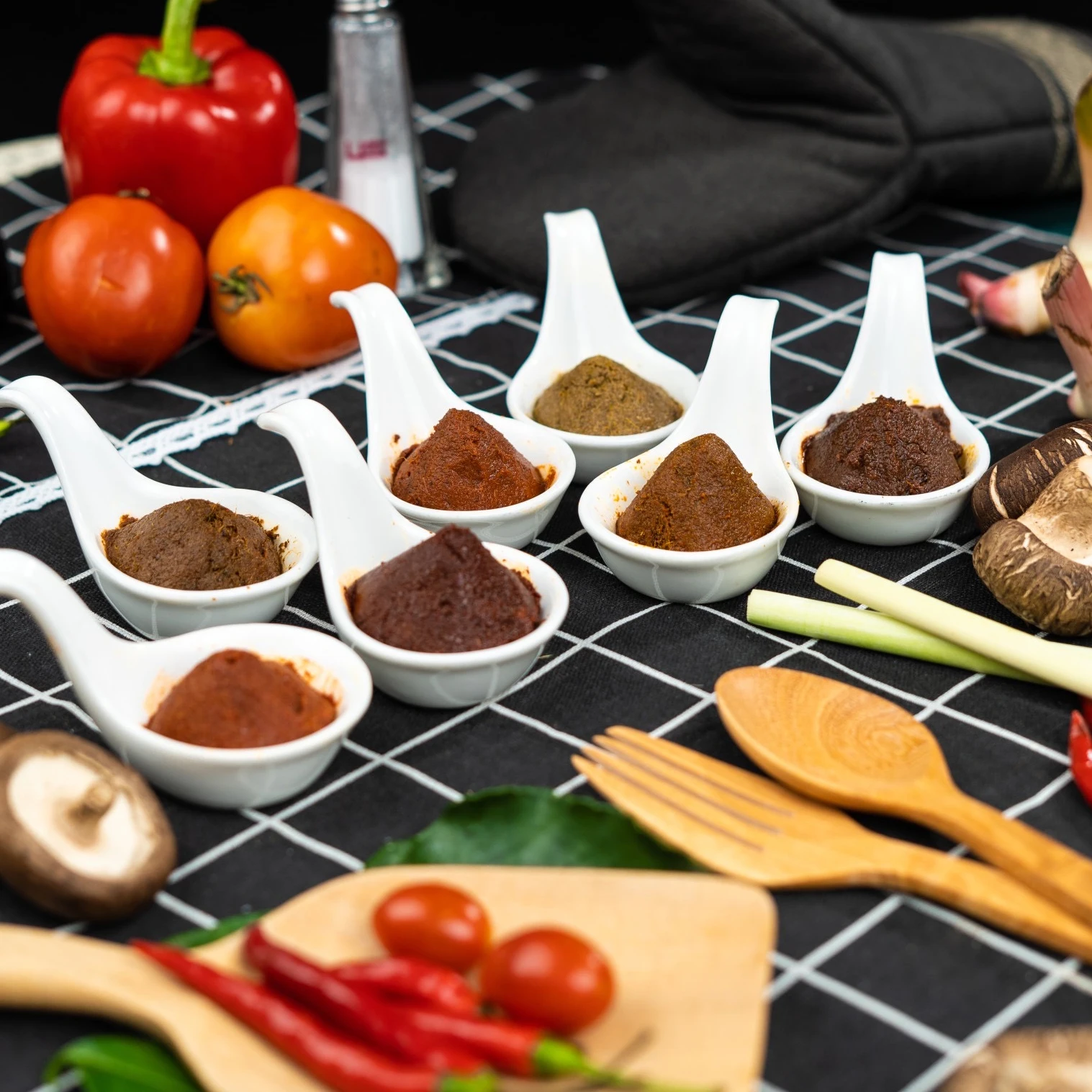 Vegan Plant based green curry paste from Thailand  OEM private brand original flavor natural premium grade