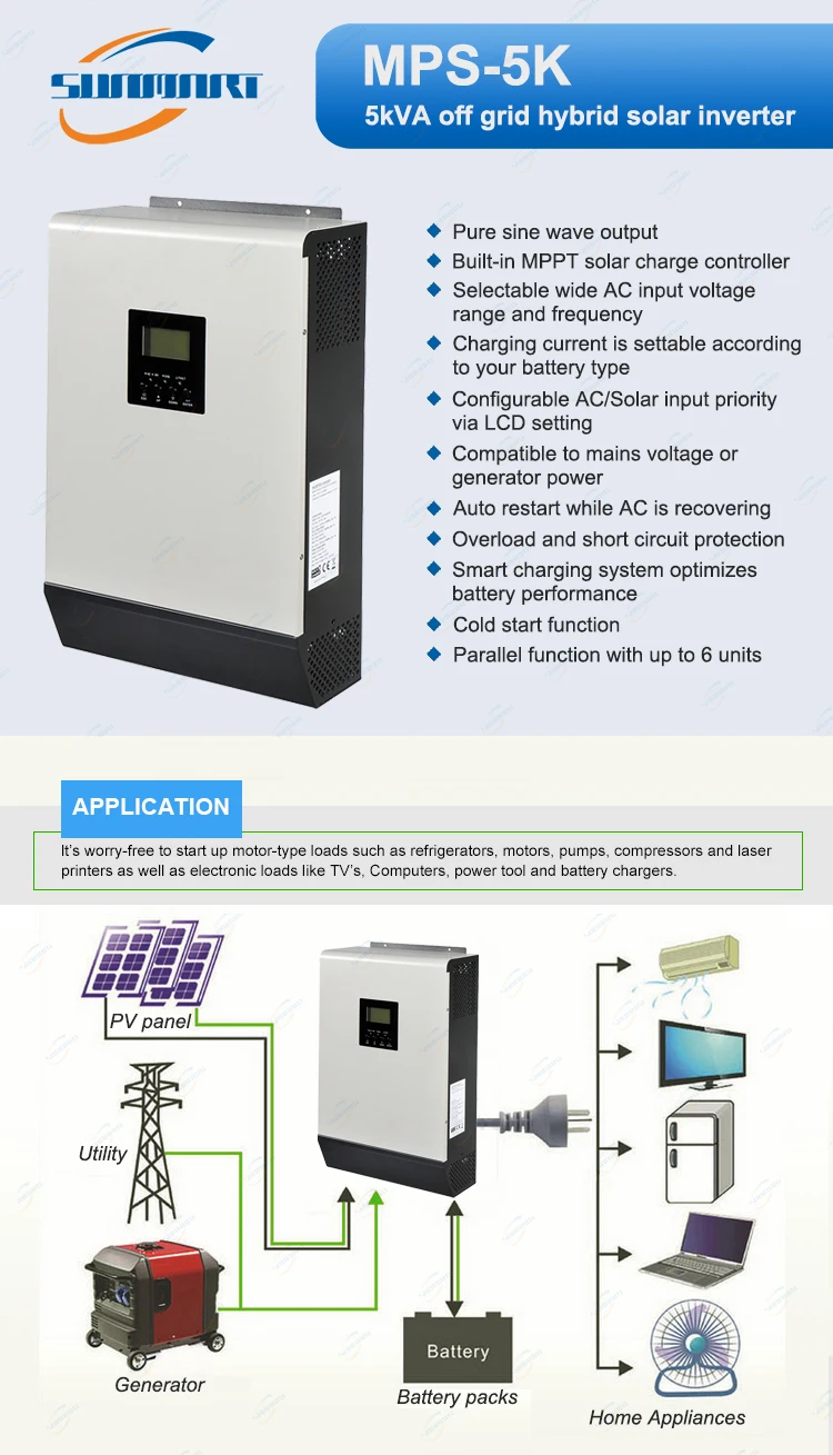 Axpert King 5kVA 5000W 48V Hybrid Inverter