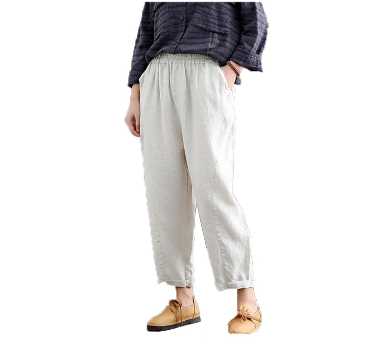 Custom Green Pure Linen Handmade Indian Pants Made With 100% Linen Pants.