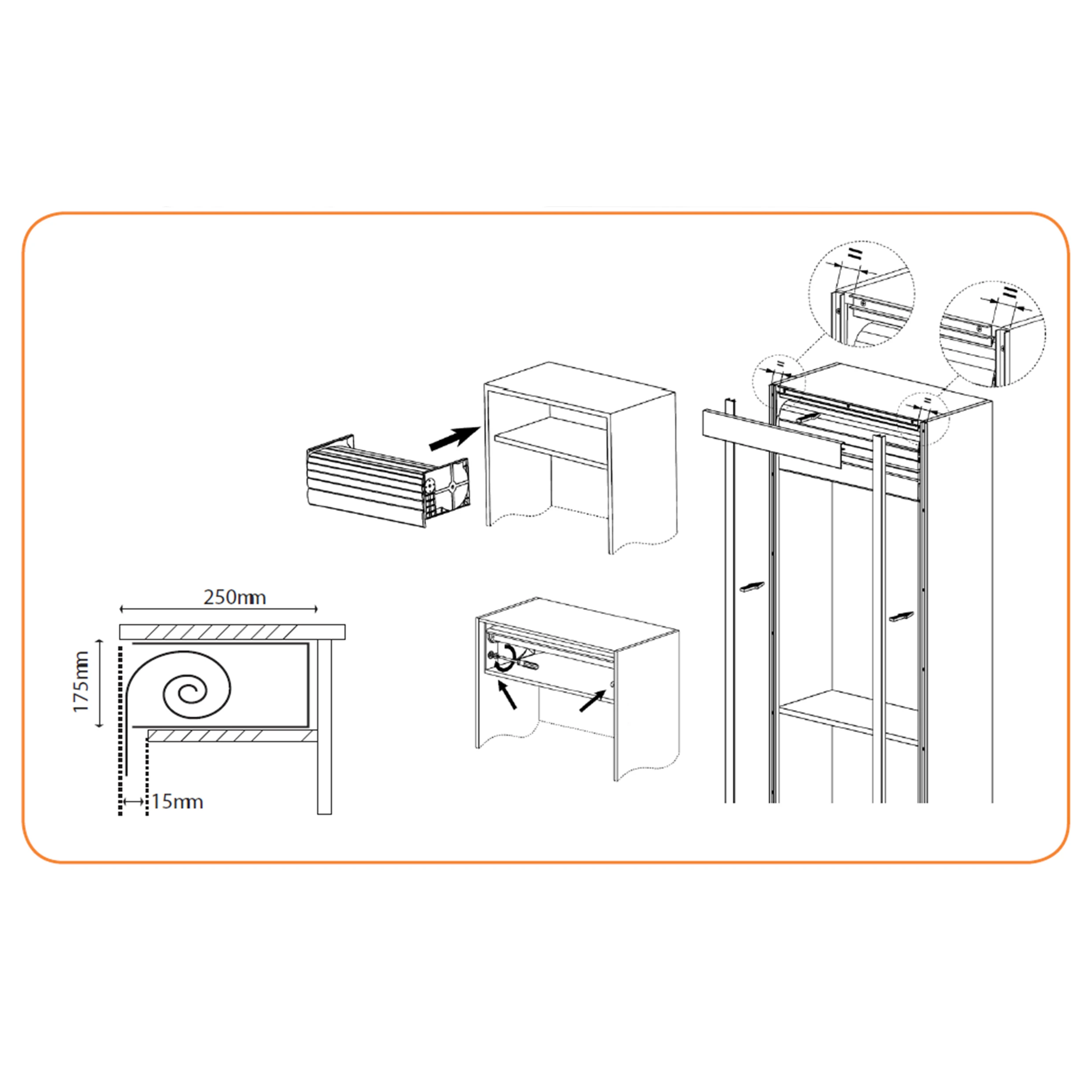 Wholesale Kitchen Vertical Aluminum Cabinet Electric Roll Shutter