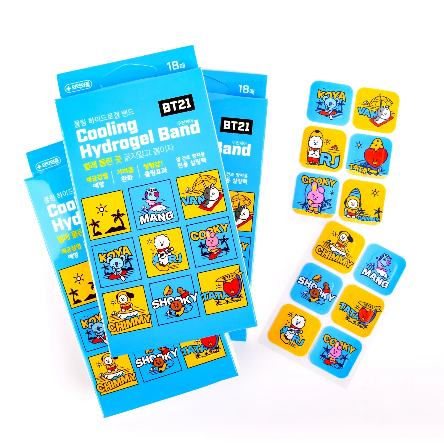 
BT21 COOLING HYDROGEL BAND AID 
