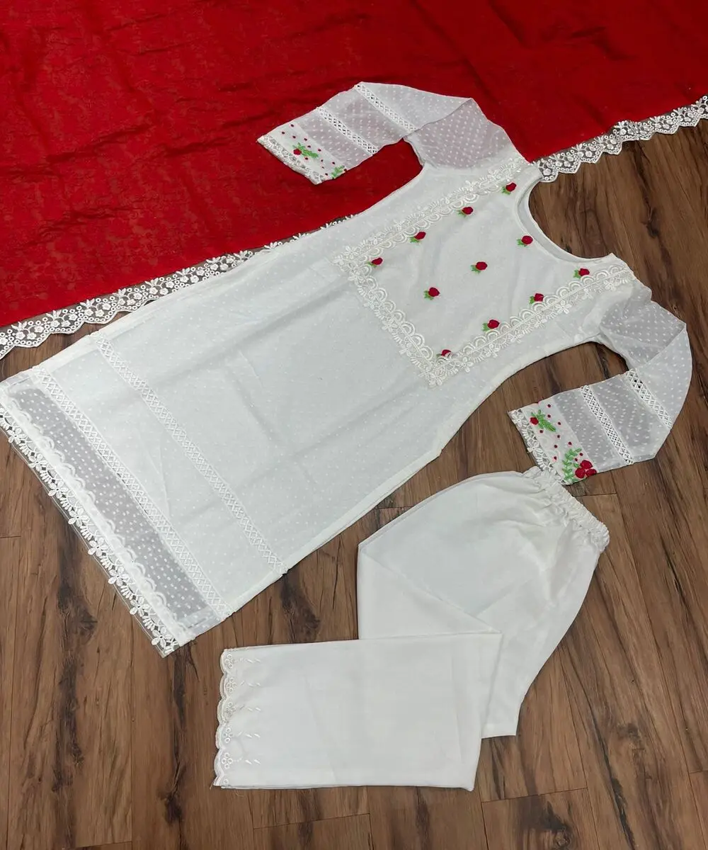 Latest new rich look kurti with beautiful work wholesale lowest price textile market surat