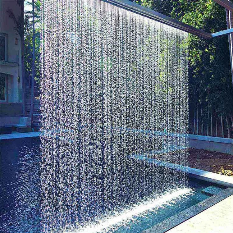 Fenlin indoor hall stage wedding waterfall water rain curtains