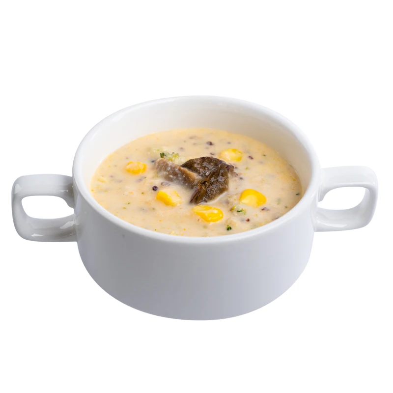 Мгновенный суп Популярный западный вегетарианский рисовый крем-суп с грибами