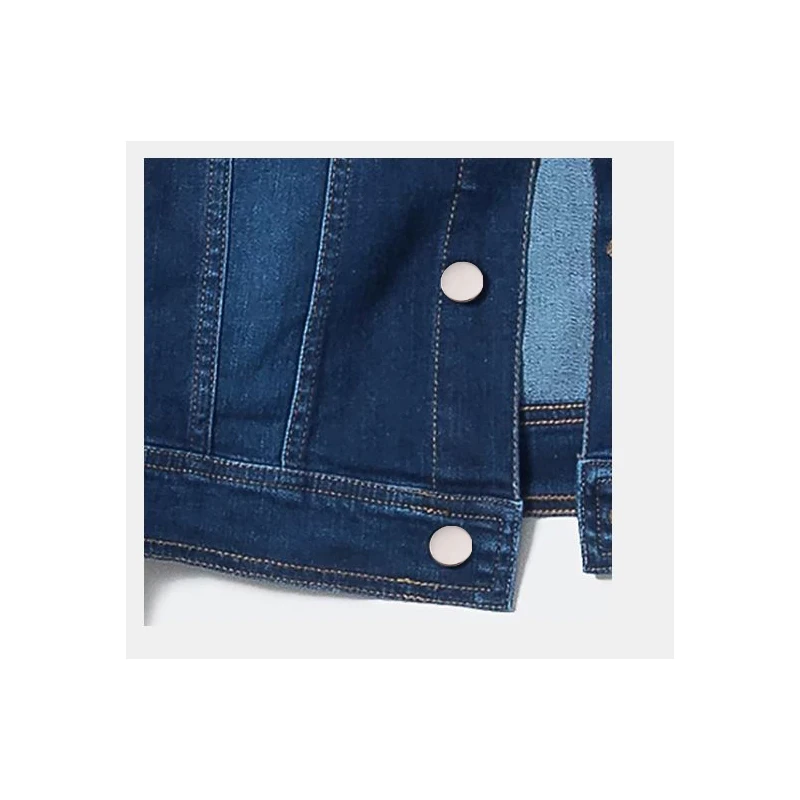 
Women Denim Jacket New Fashion Jacket Plus Size Short Standard Hiphop,denim Jacket Fur Filling Denim Shell Character Pattern 