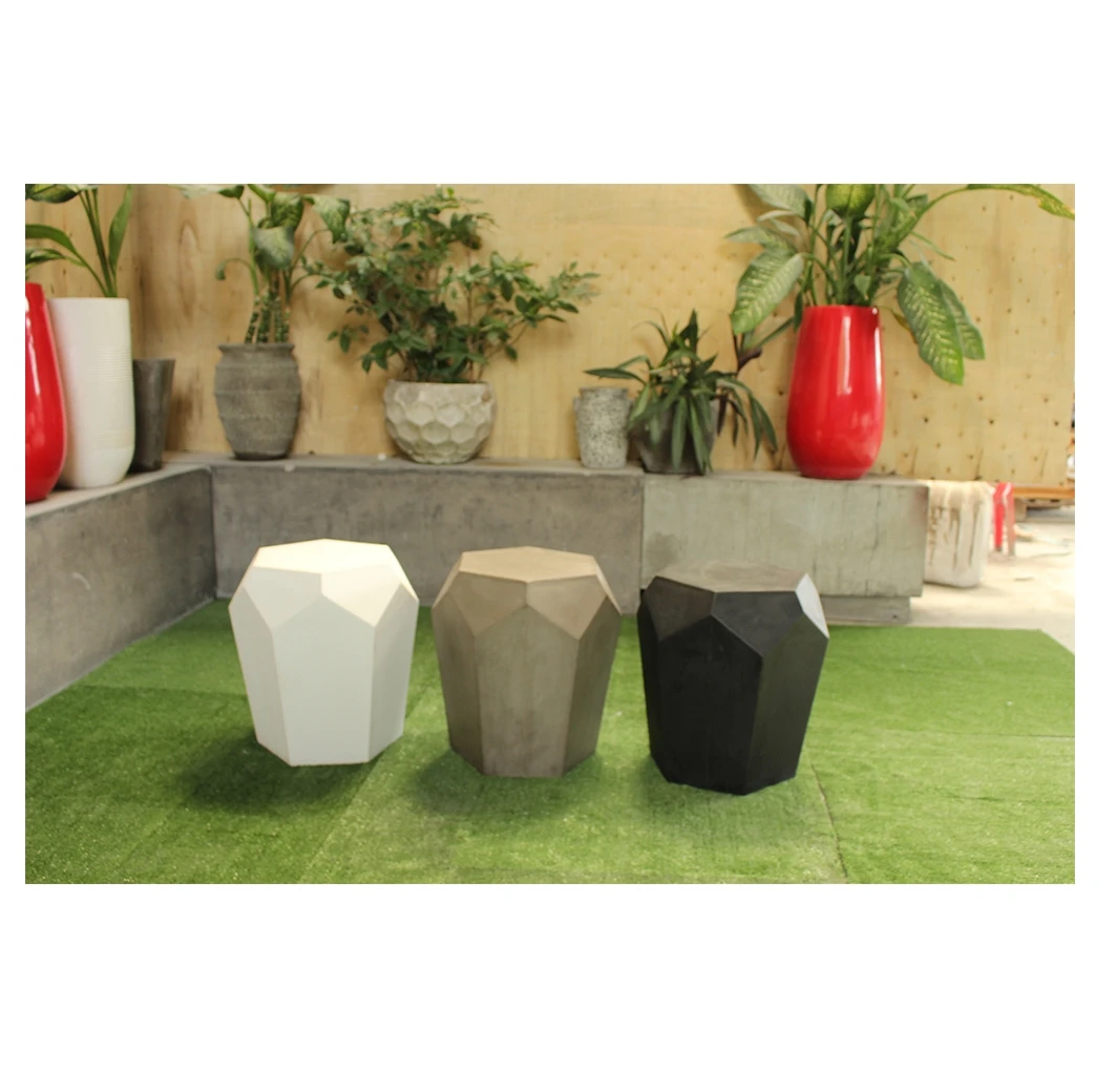 Уникальный открытый сад или комнатная мебель серый бетонный конец стол/боковой стол полностью водонепроницаемый для спальни или гостиной