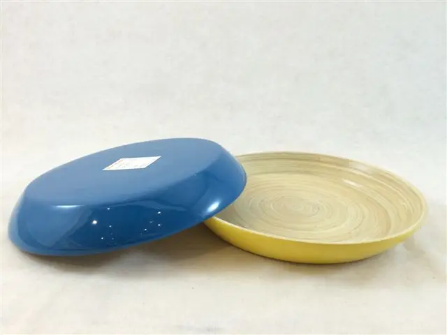 BAMBOO VIETNAM LACQUER SALAD-FRUIT PLATE