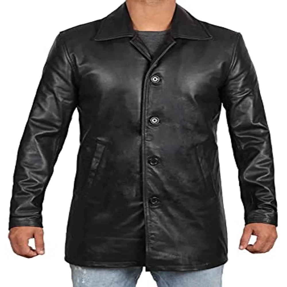
Streetwear custom mens biker winter ribbed cuffs cows leather lining fleece jackets 