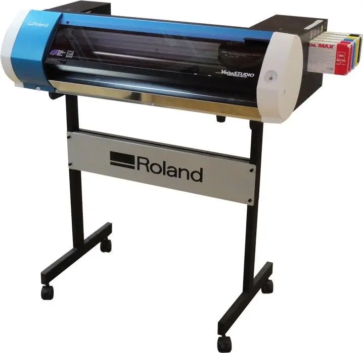NEW-Roland BN-20 Desktop Printer Cutter W/ Stand and Ink