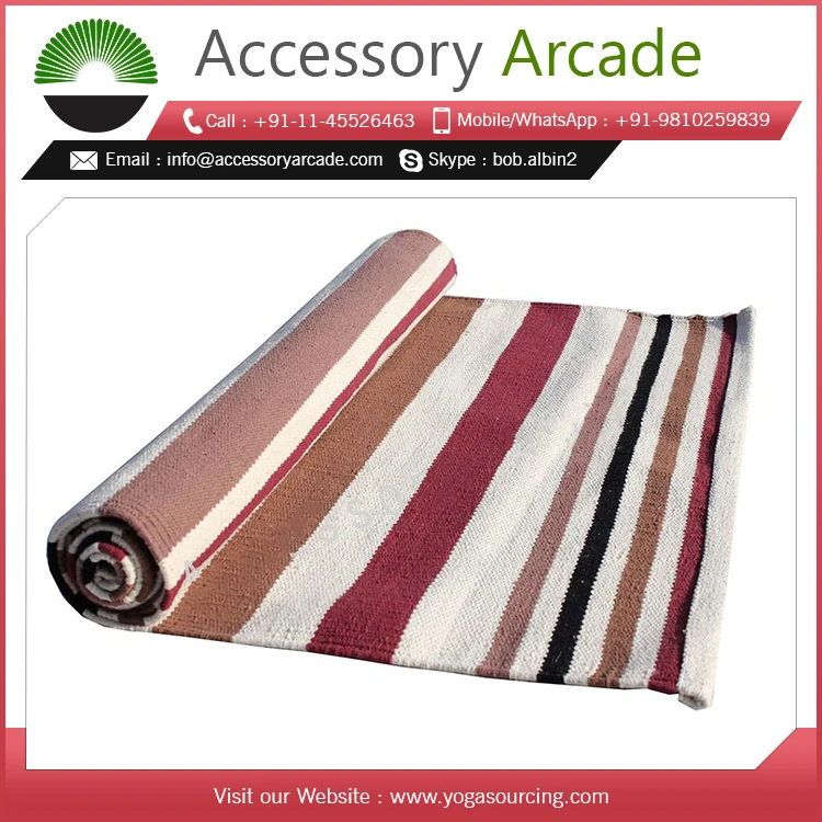  Luxury Customized Cotton Handmade Yoga Practice Rug