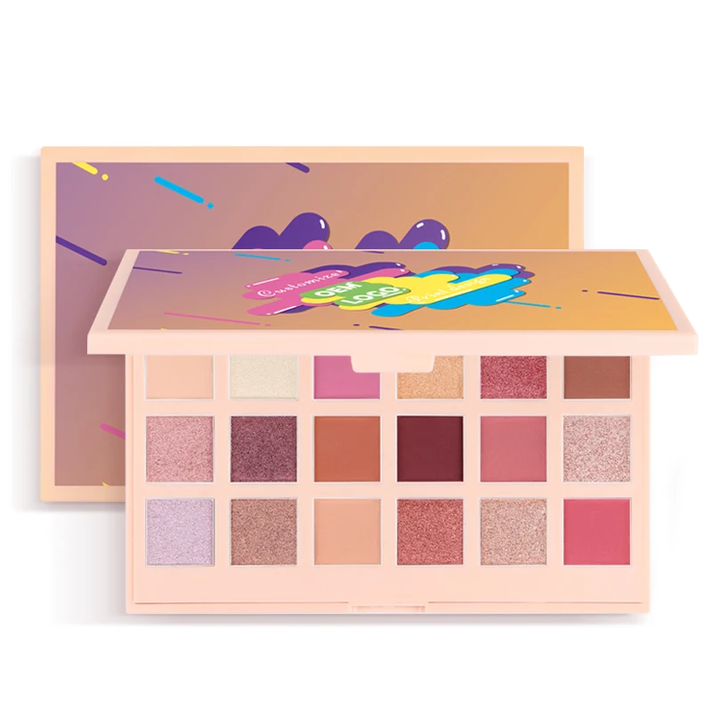 Профессиональный Красота Косметика Макияж 18 видов цветов водонепроницаемый шелковистый порошок Палитра теней для век