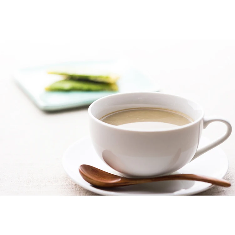 Japan hojicha roasted green health instant tea blend milk powder