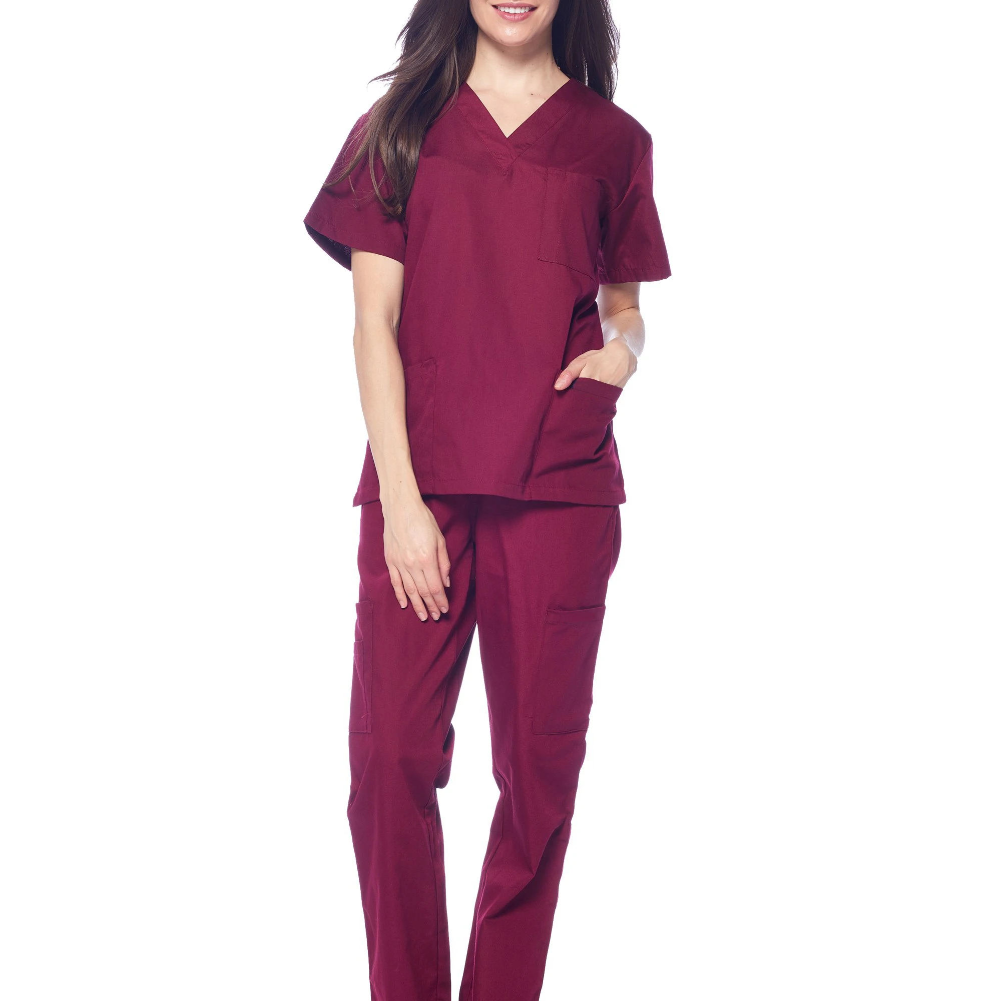 Unisex Spandex / Polyester Hospital Uniforms Nurse Uniform Type With multi color In-Stock Items From Vietnam