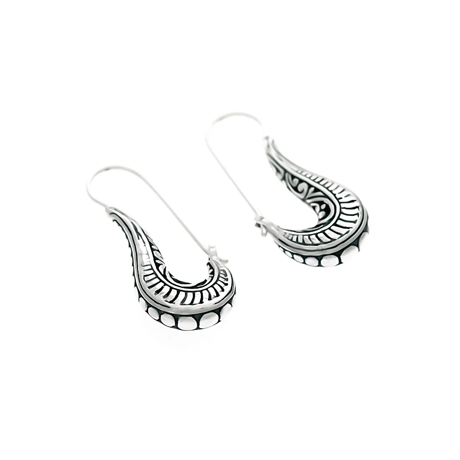 
Cocoon 925 Bali Silver Earring 