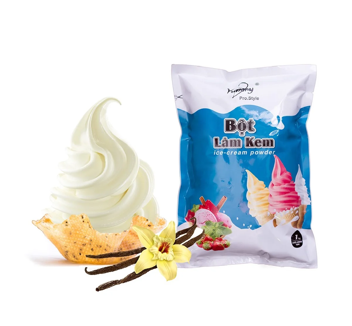 Yummy Ice Cream Soft Ice Cream Making Powder DVA0013 High Brand Quality Best Manufacturer From Vietnam